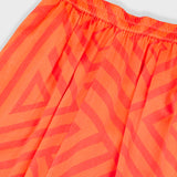 Full Seam Skirt - Orange Coral Diamond Print