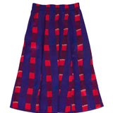 Full Seam Skirt - Painted Gingham Satin