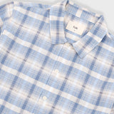 Gabe Shirt - Soft Blue Open Check