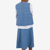 Gilet - Light Indigo Topstitch