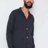 Knitted Shirt - Soft Black