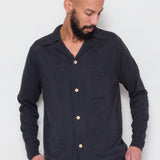 Knitted Shirt - Soft Black