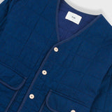 Lightweight Liner Jacket - Indigo Microcheck