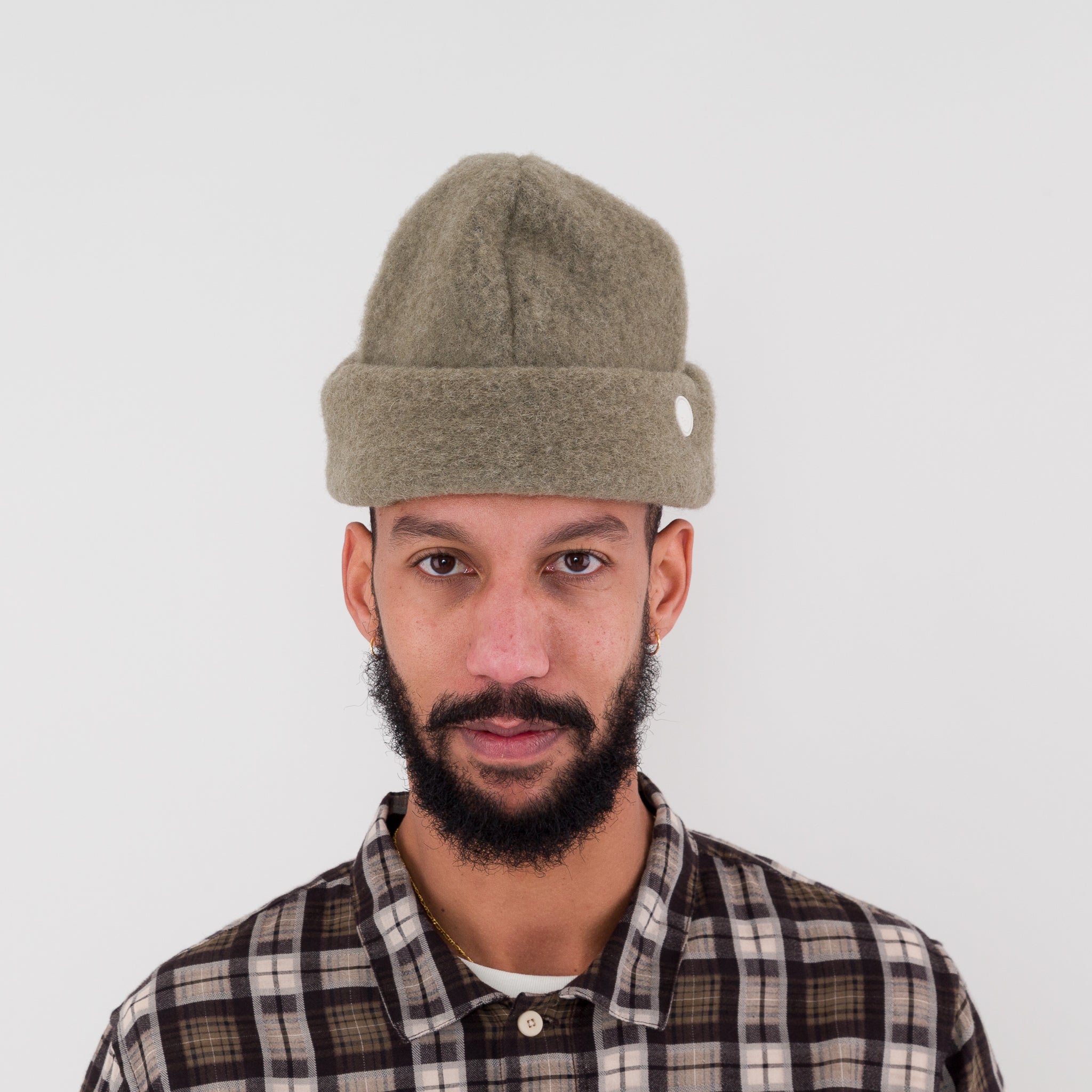 Folk | Fleece Beanie - Olive Wool