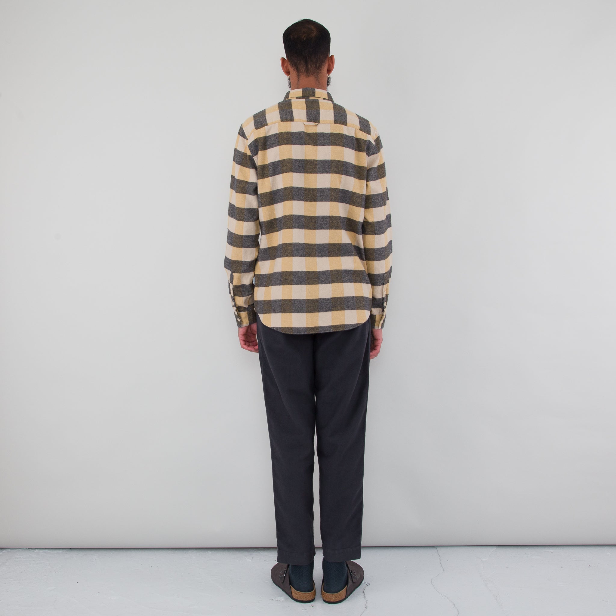 Folk | Relaxed Fit Shirt - Gold Flannel Check