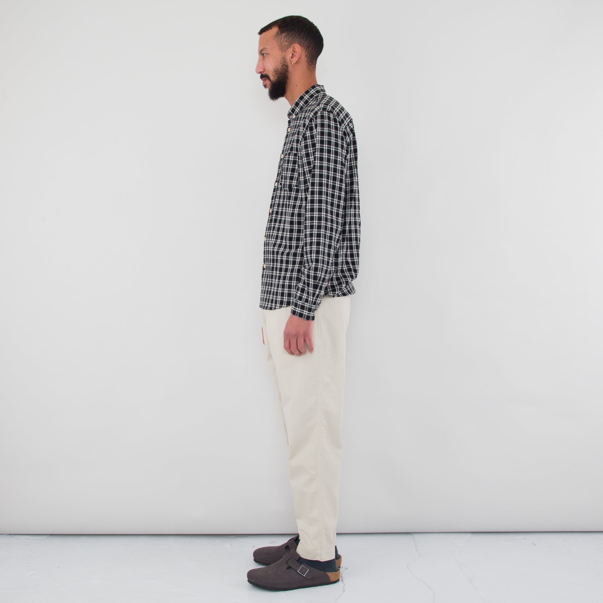 Relaxed Fit Shirt - Black Check — Folk