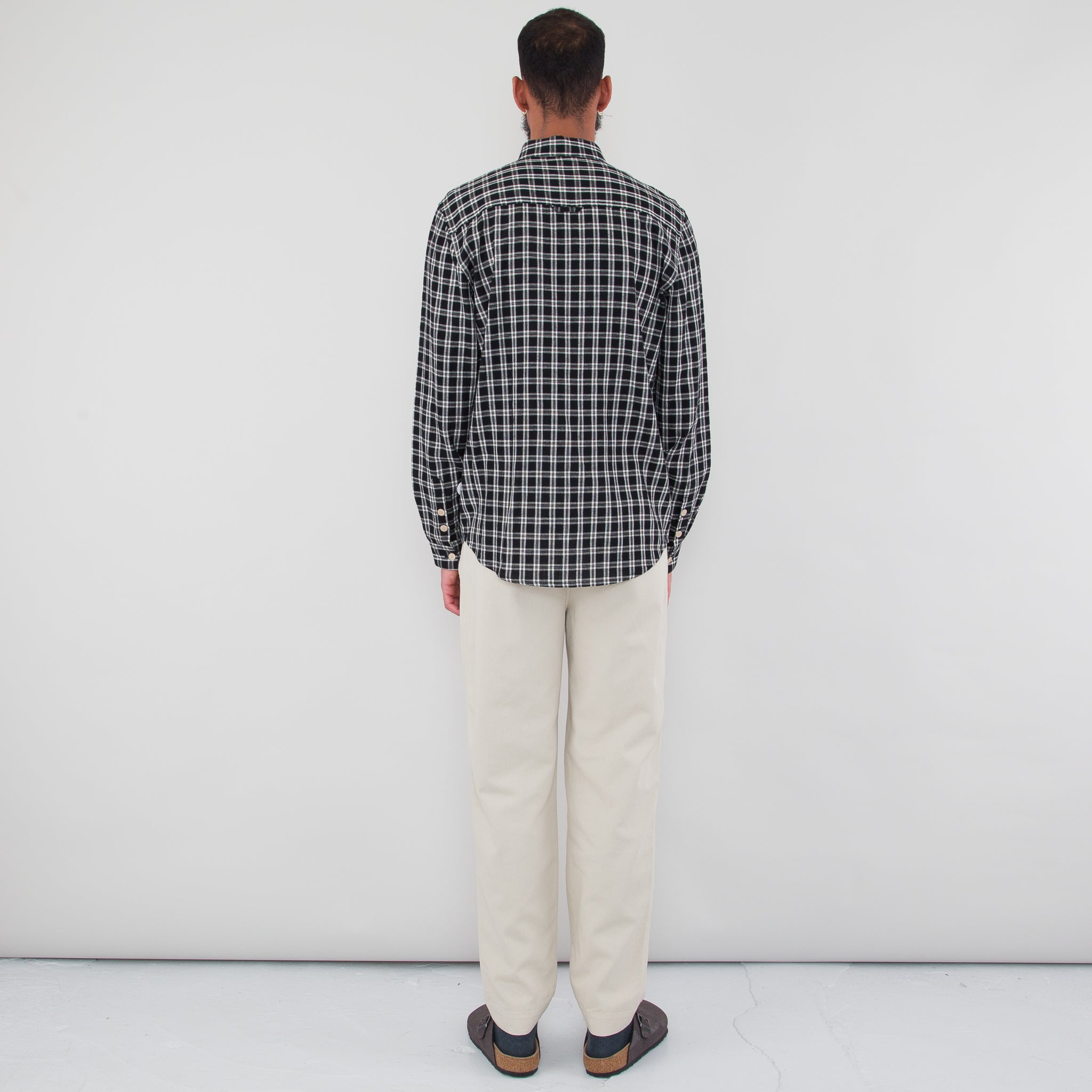 Relaxed Fit Shirt - Black Check — Folk