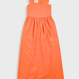 Midi Day Dress - Dark Orange