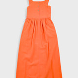 Midi Day Dress - Dark Orange