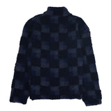 Fleece Overhead - Navy Checkerboard