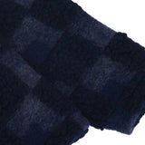 Fleece Overhead - Navy Checkerboard