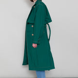 Oversized Trenchcoat - Bottle Green