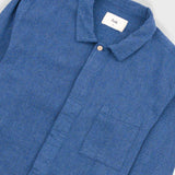 Patch Shirt - Indigo Basketweave