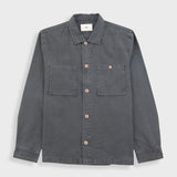 Patch Overshirt - Charcoal Hemp Canvas