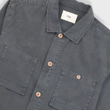 Patch Overshirt - Charcoal Hemp Canvas