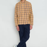 Patch Overshirt - Light Rust Checked Cord