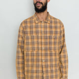 Patch Overshirt - Light Rust Checked Cord