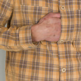 Patch Overshirt - Light Rust Checked Cord