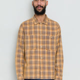 Patch Overshirt - Light Rust Checked Cord