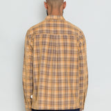 Patch Overshirt - Light Rust Checked Cord