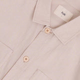 Patch Overshirt - Soft Pink Crinkle