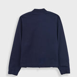 Pintuck Jersey Bomber - Navy