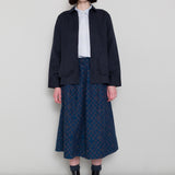 Full Seam Skirt - Indigo Broken Checkerboard