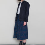 Full Seam Skirt - Indigo Broken Checkerboard