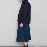 Full Seam Skirt - Indigo Broken Checkerboard