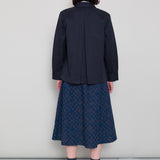 Full Seam Skirt - Indigo Broken Checkerboard