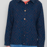 Women's Assembly Jacket - Indigo Broken Checkerboard