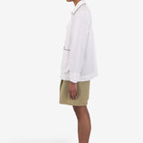 Pleated Shirt - White