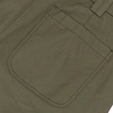 Pleated Trousers - Olive Twill