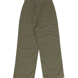 Pleated Trousers - Olive Twill