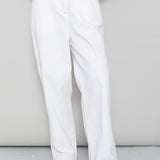 Pleated Trousers - Ecru Twill