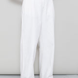 Pleated Trousers - Ecru Twill