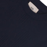 Pointelle Crew - Dark Navy