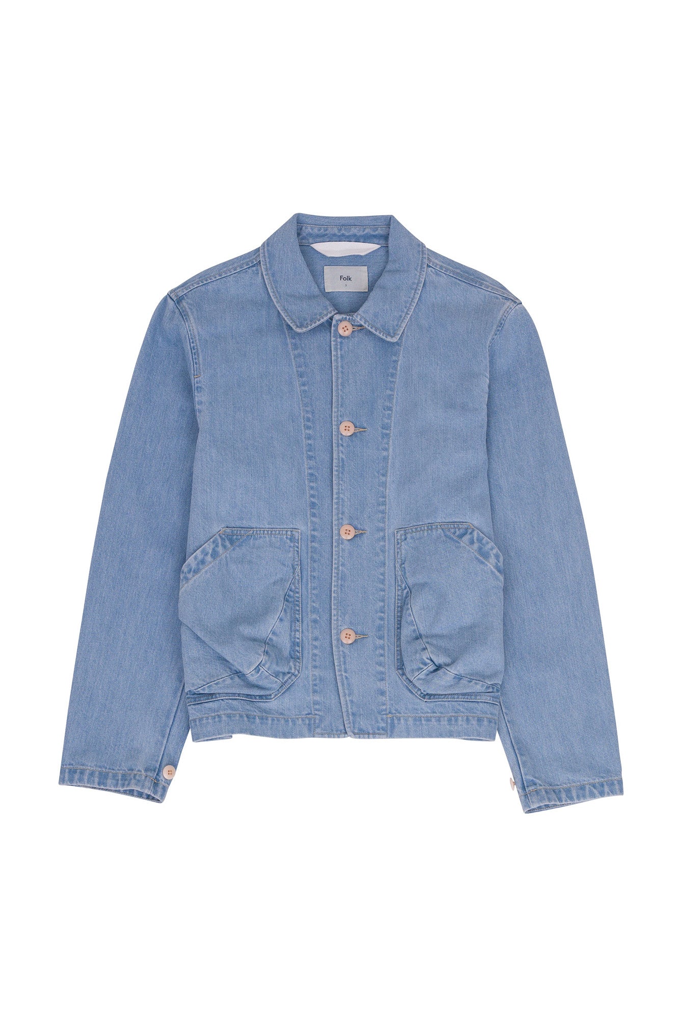 Folk Prism Jacket Bleached Denim