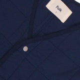 Quilted Boxy Jacket - Soft Navy