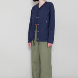 Pleated Trousers - Olive Twill