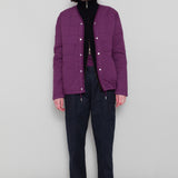 Quilted Boxy Jacket - Wine