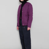 Quilted Boxy Jacket - Wine