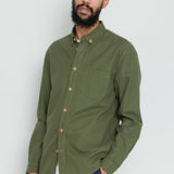 Relaxed Fit Shirt - Dark Sage Flannel