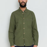 Relaxed Fit Shirt - Dark Sage Flannel