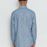 Relaxed Fit Shirt - Indigo Linen Stripe