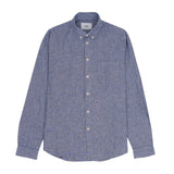 Relaxed Fit Shirt - Indigo Linen Stripe