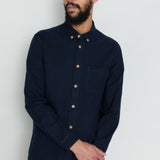 Relaxed Fit Shirt - Navy Flannel