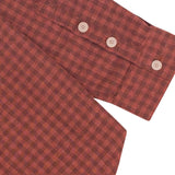 Relaxed Fit Shirt - Rust Gingham