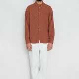 Relaxed Fit Shirt - Rust Gingham