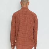 Relaxed Fit Shirt - Rust Gingham